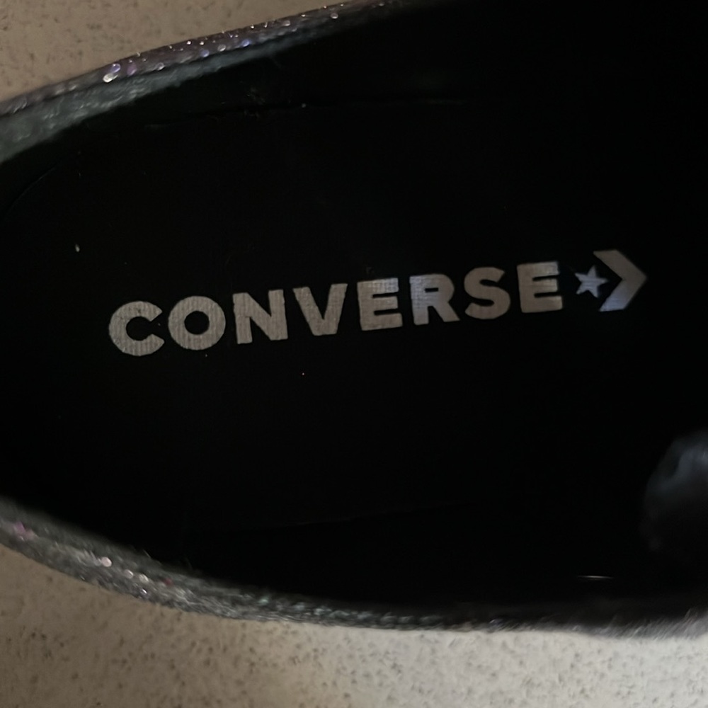 Converse All Star black with purple glitter all over - Picture 9 of 11